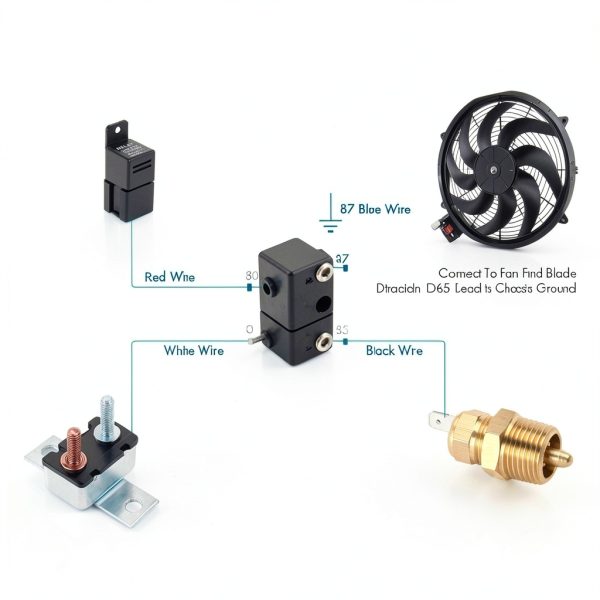 Radiator Fan A-Premium 80W Plastic Forced Air-5