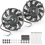 12V 80W Radiator Fan FSBCGT Black 7‑Inch-0