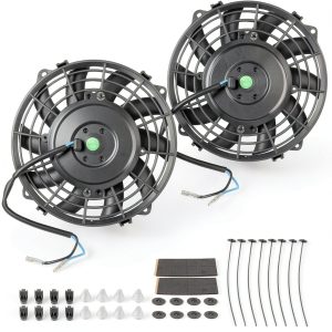 12V 80W Radiator Fan FSBCGT Black 7‑Inch-0
