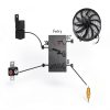12V 80W Radiator Fan FSBCGT Black 7‑Inch-1