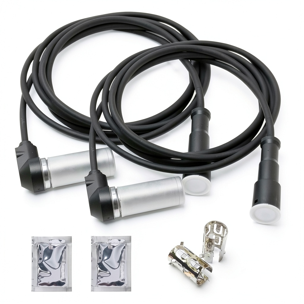 Installing Zreneyfex ABS Speed Sensor Harness for Wabco on a wooden workbench