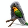 SIMENA Bird Blanket for Cage, Corner Fleece Bed for Birds, Cozy Bird Warmer, Parrot House for Cage, Cuddle Nest Hanging Toy for Lovebirds Parakeet (Medium)-4