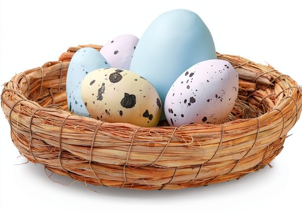 6 Packs Woven Straw Bird Nests, 8" Handmade Flat Base Spawning Nest, Small Animal Breeding Bed Hatch House Cage Accessories for Dove Pigeon Parrot Cuckoo Sparrow Rabbits Chinchillas Hamster-3