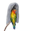Cozy Bird Blanket by Wontee Bird Nest Medium Grey Plush Hammock-5