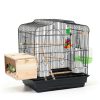 Parakeet Nesting Box GINDOOR Transparent Acrylic Bird House-5