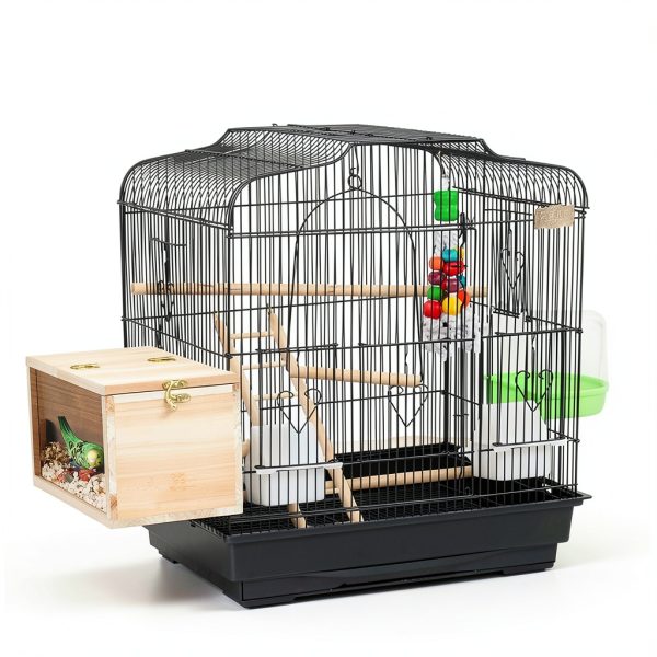 Parakeet Nesting Box GINDOOR Transparent Acrylic Bird House-5