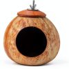 Bird Nest Coconut Shell House 2 Pack by AHBLQD for Parakeet Breeding-4