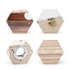 Parakeet Nesting Box GINDOOR Transparent Acrylic Bird House-2