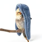 Cozy Bird Blanket by Wontee Bird Nest Medium Grey Plush Hammock-0