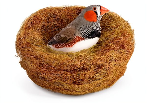 SunGrow Finch Coconut Fiber, Loose Bedding Substrate for Birds Nest Cages, Nesting Material for Budgie Hummingbird Canary Parakeet, 3 oz-1