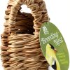 Finch Covered Twig Birds Nest Prevue Pet Products 4-Inch Natural-1